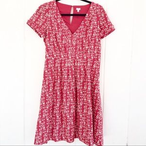 Fossil Red Printed Dress